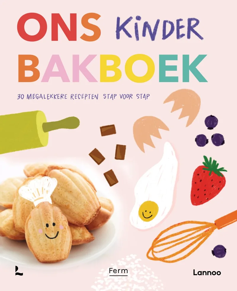 Ons kinderbakboek fra Lannoo – billede af bogen