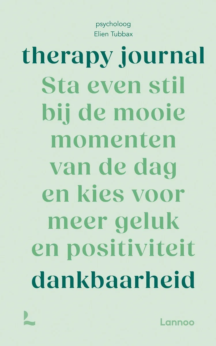Therapy journal: Dankbaarheid van Lannoo – boekfoto