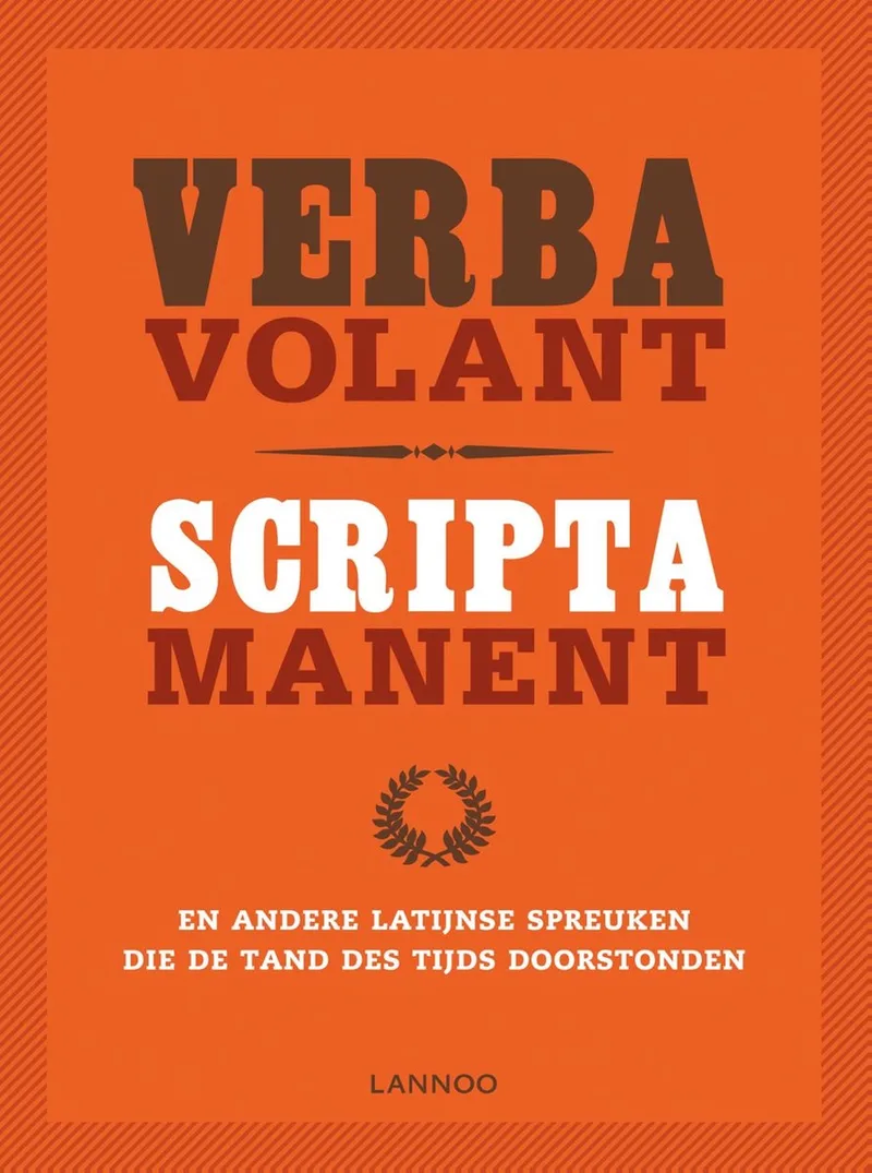 Verba volant, scripta manent fra Lannoo – billede af bogen