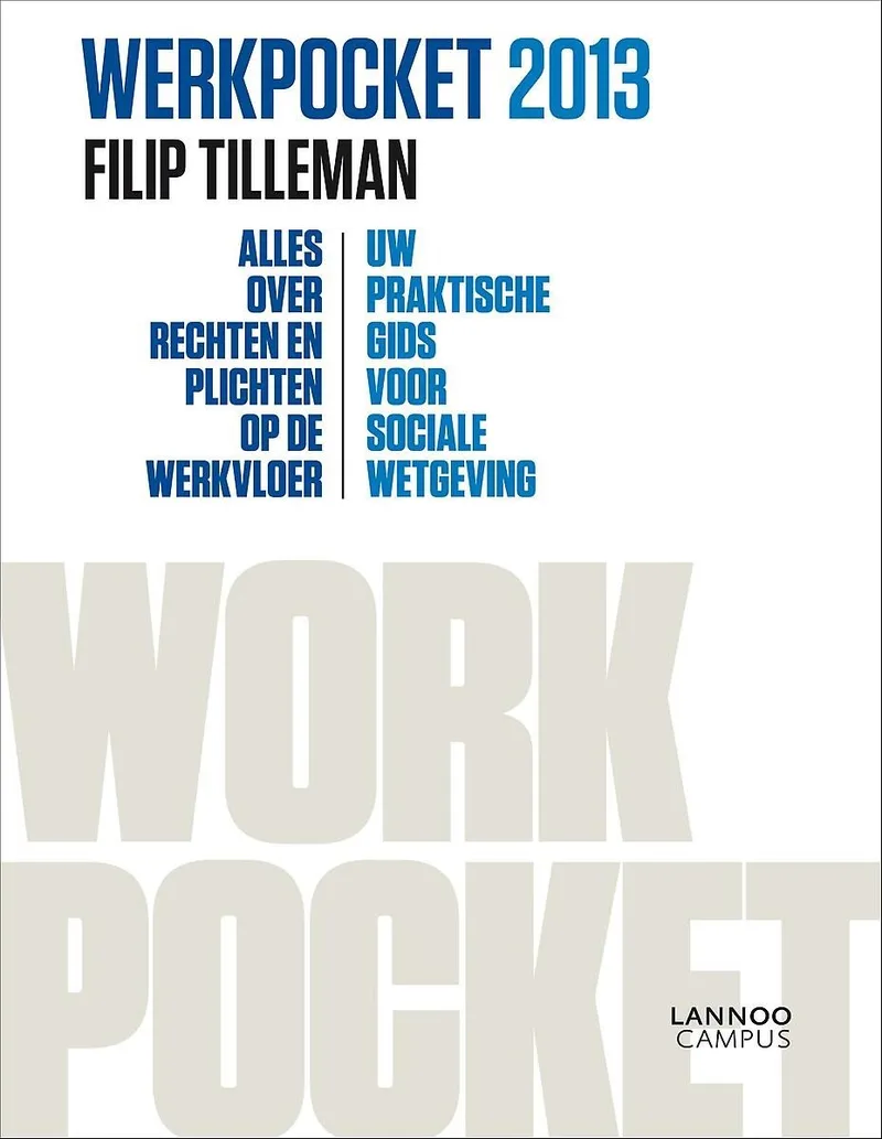 Werkpocket 2013 von Lannoo – Buchfoto