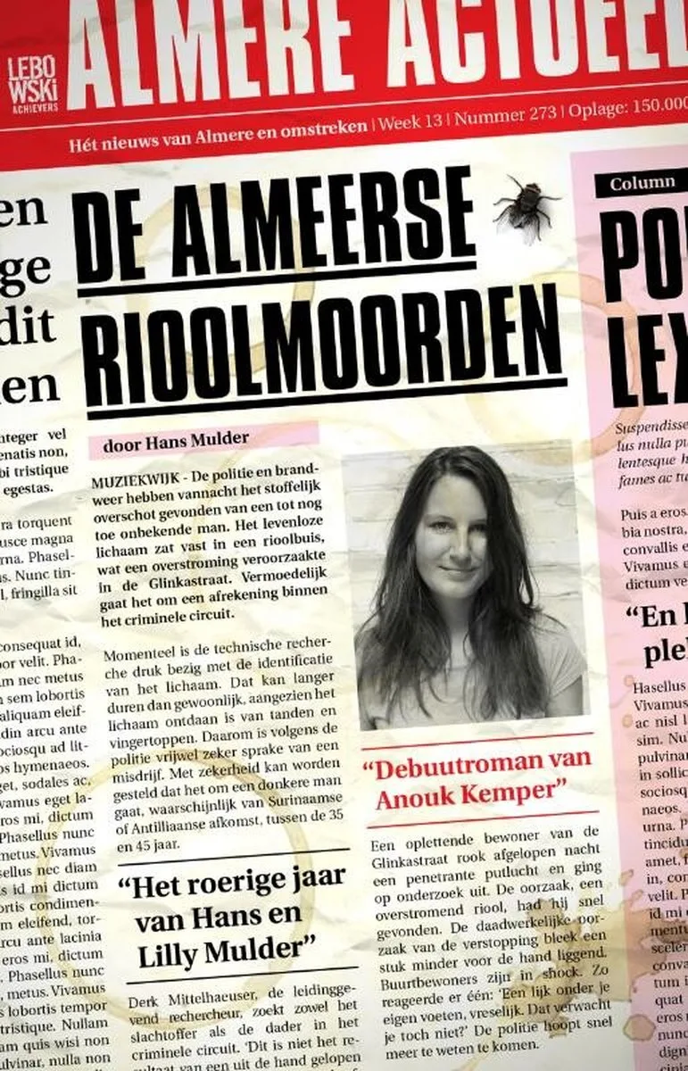 De Almeerse Rioolmoorden von Lebowski – Buchfoto