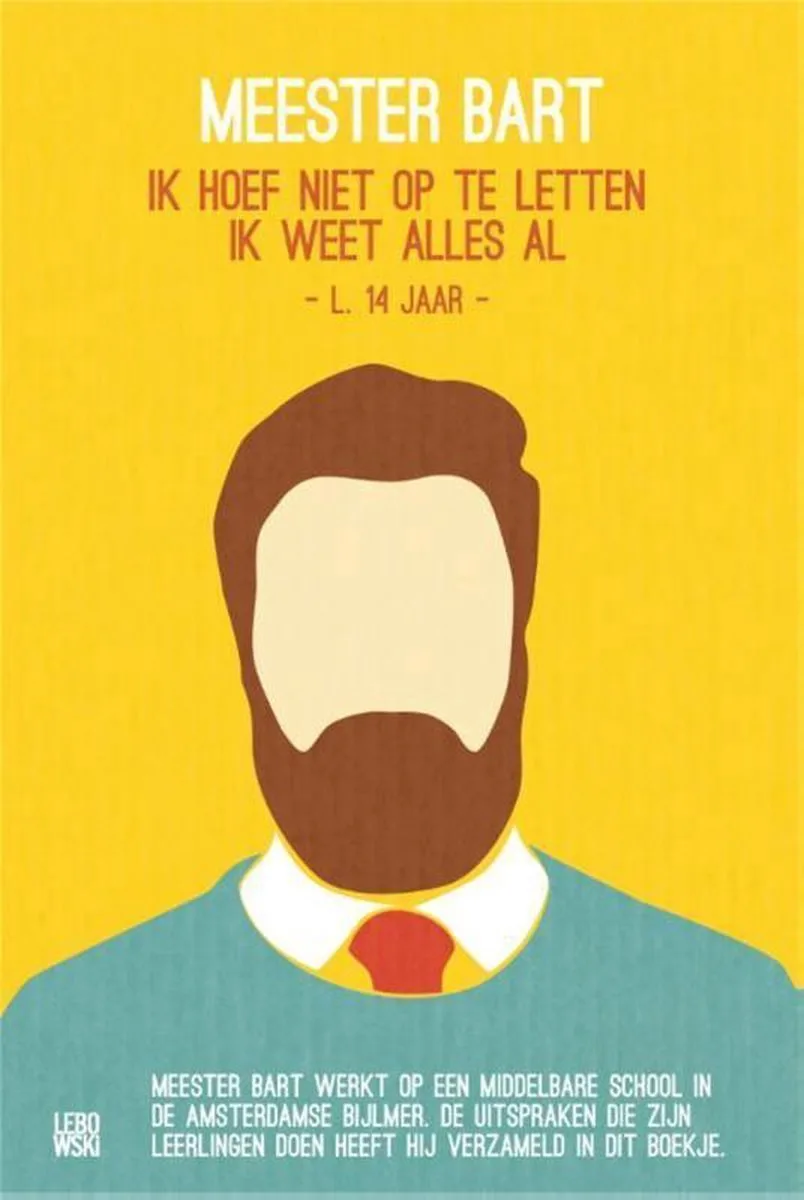 Meester Bart van Lebowski – boekfoto