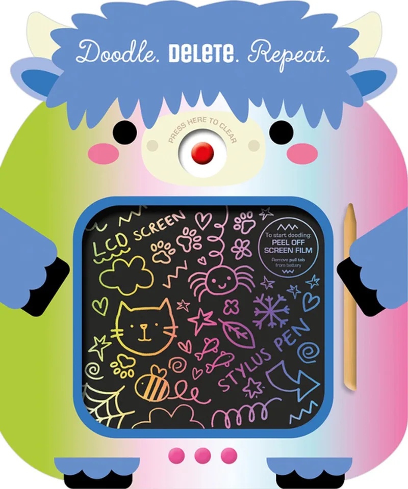 Doodle. Delete. Repeat. Highland Cow von Make Believe Ideas – Buchfoto