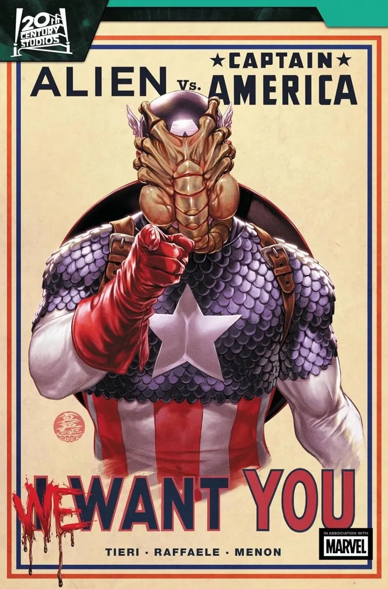 Alien vs. Captain America von Marvel Comics – Buchfoto