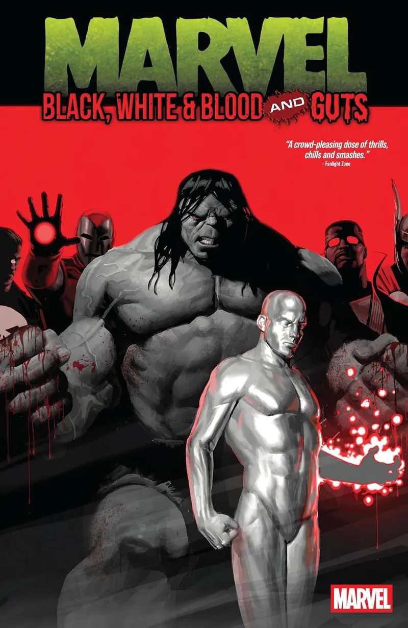 Black, White & Blood and Guts von Marvel Comics – Buchfoto