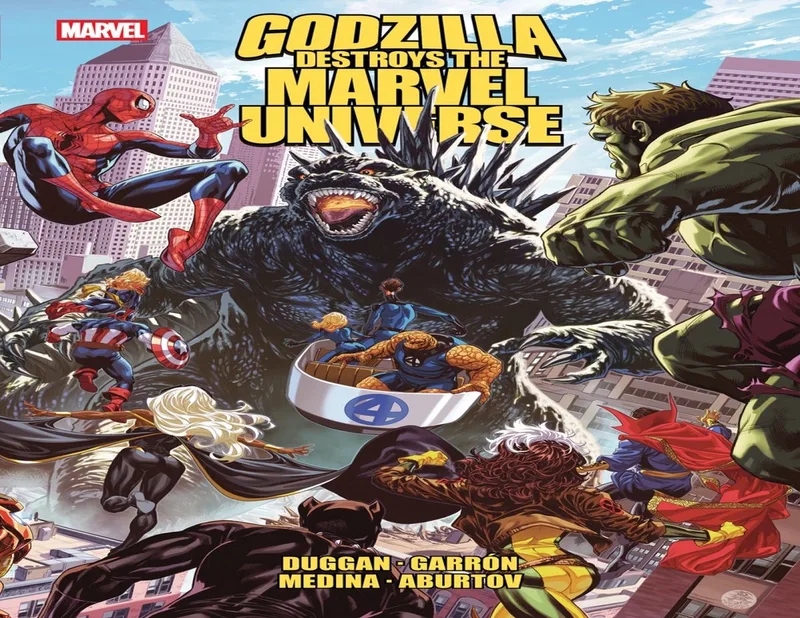 Godzilla Destroys the Marvel Universe von Marvel Comics – Buchfoto