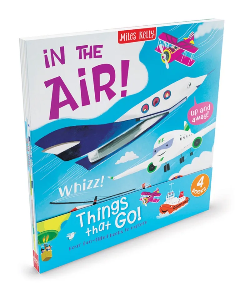Things that Go! 4-pack von Miles Kelly – Buchfoto