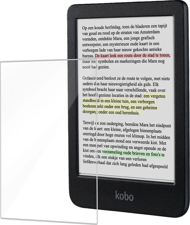 Screenprotector - Geschikt voor Kobo Clara Colour - Extra Sterk - Beschermglas - Gehard Glas - Tempered Glass - Screen Protector - Bescherm Cover