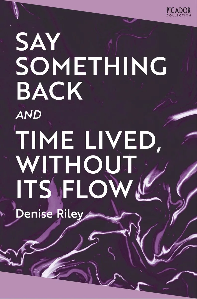 Say Something Back and Time Lived, Without Its Flow von Pan Macmillan – Buchfoto