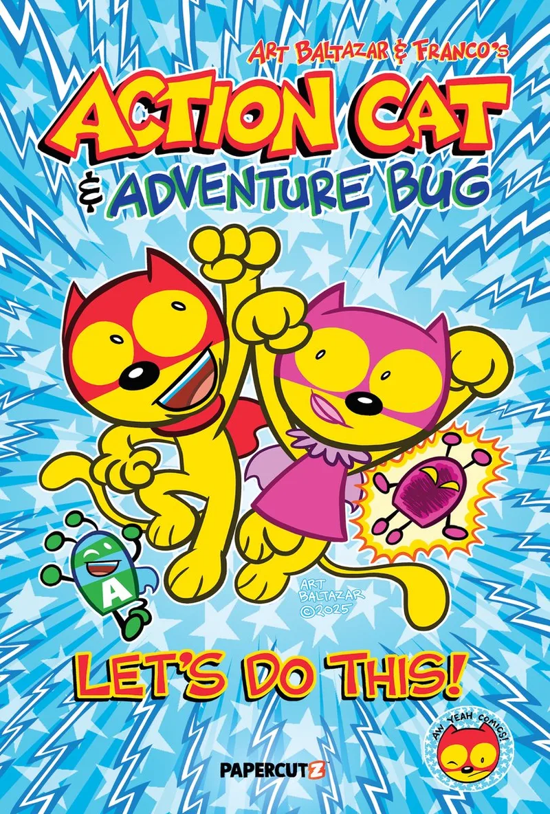 Action Cat & Adventure Bug fra Papercutz – billede af bogen