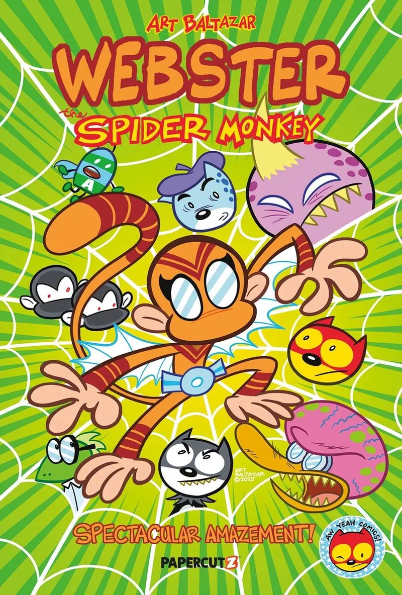 Webster the Spider Monkey fra Papercutz – billede af bogen