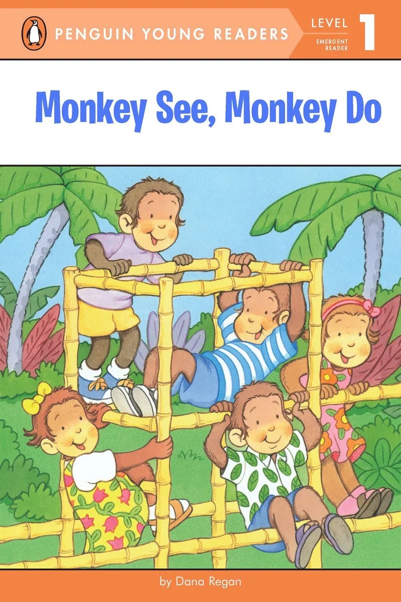 Monkey See, Monkey Do fra Penguin Young Readers – billede af bogen