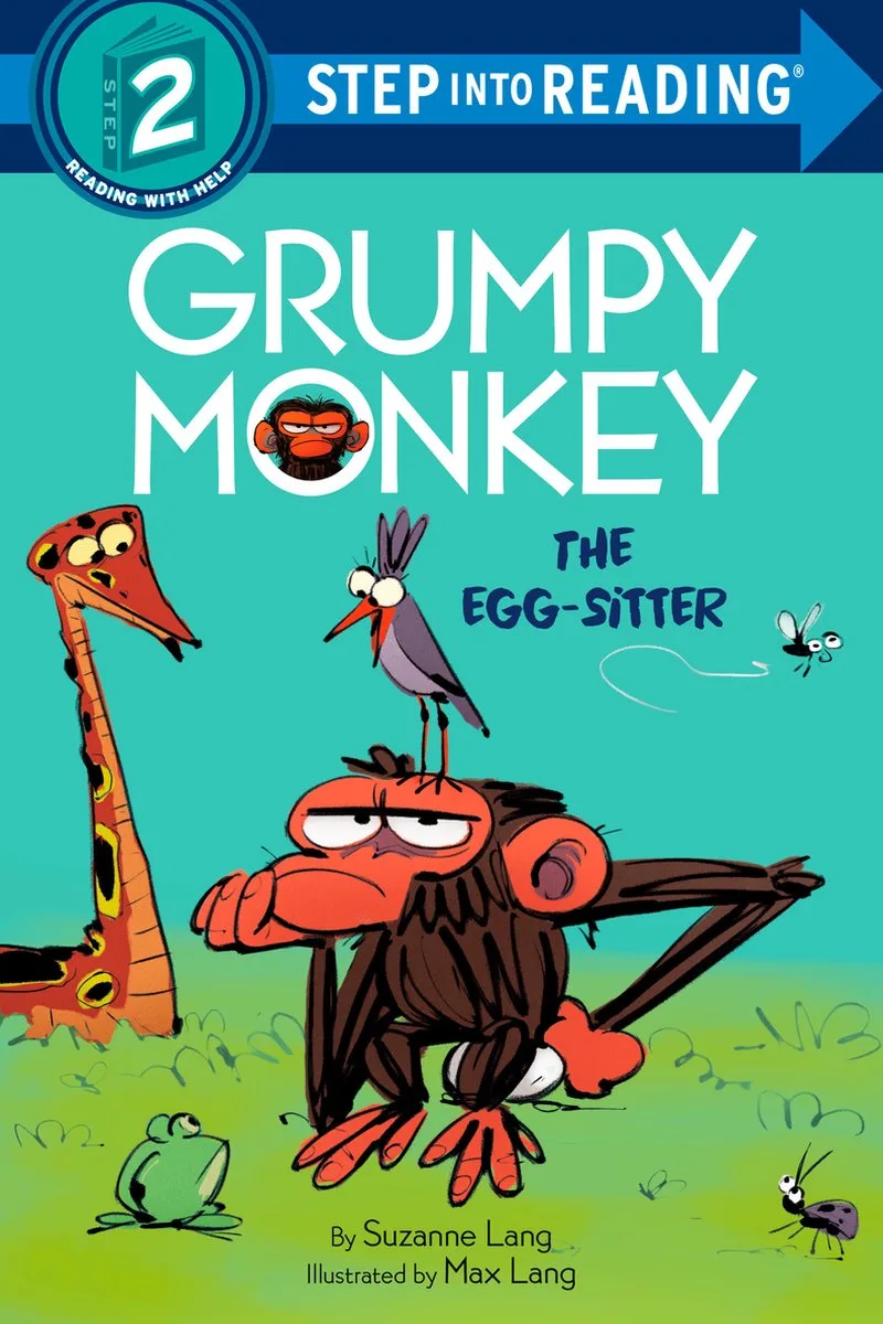 Step into Reading, Step 2- Grumpy Monkey The Egg-Sitter fra Penguin Young Readers – billede af bogen