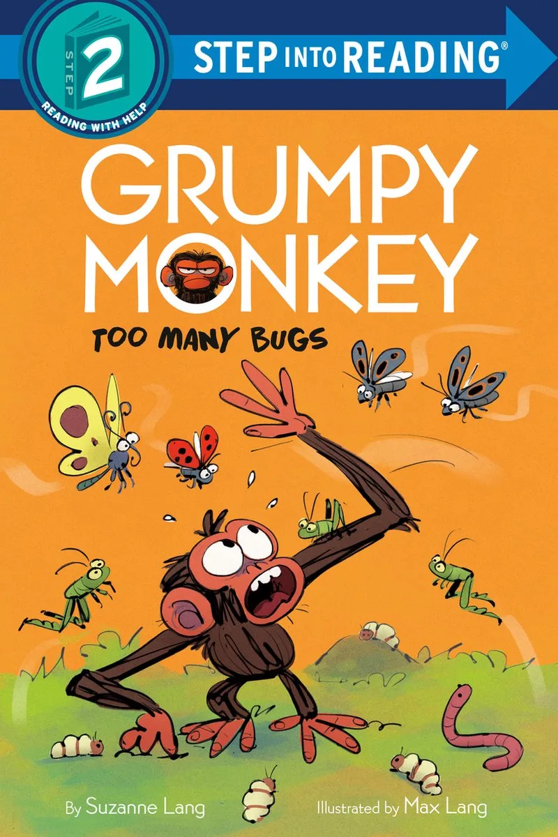 Step into Reading, Step 2- Grumpy Monkey Too Many Bugs fra Penguin Young Readers – billede af bogen