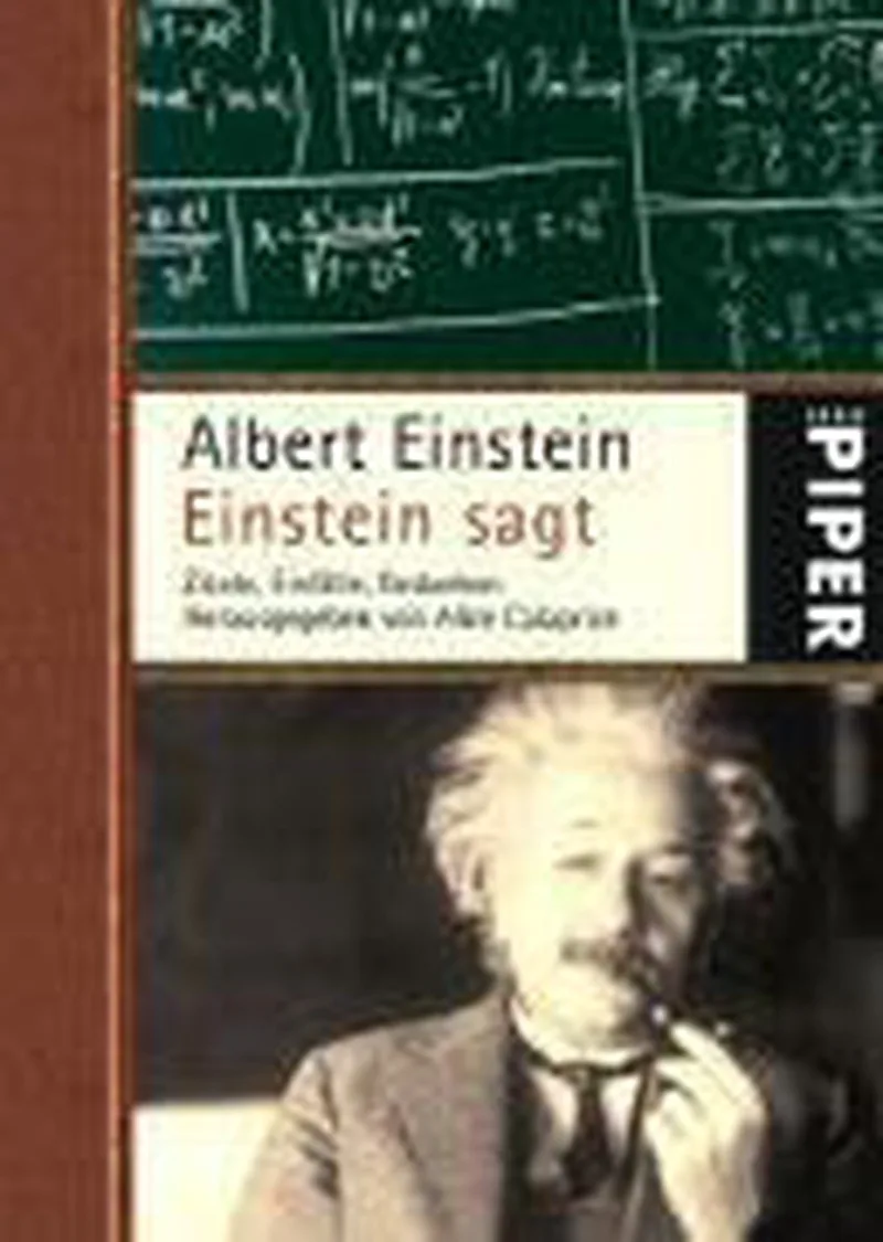 Einstein sagt de Piper – photo du livre