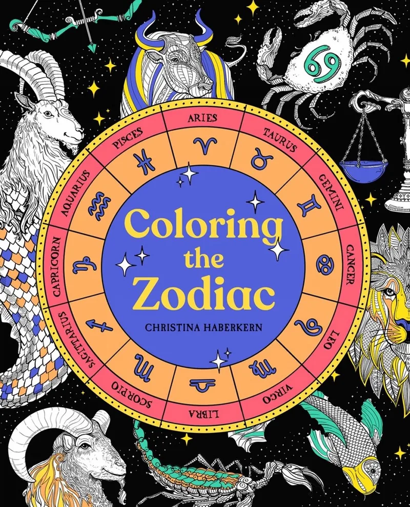 Coloring the Zodiac de Plume – photo du livre