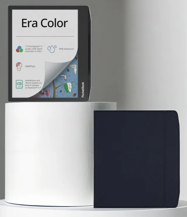 Era Color e-reader – 7 inch – 32 GB – waterdicht + Charge Cover Blue Wave – voordeelbundel