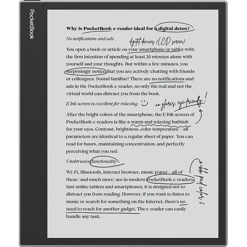 Livre électronique Inkpad Eo de PocketBook en Gris – photo du livre 2 sur 6