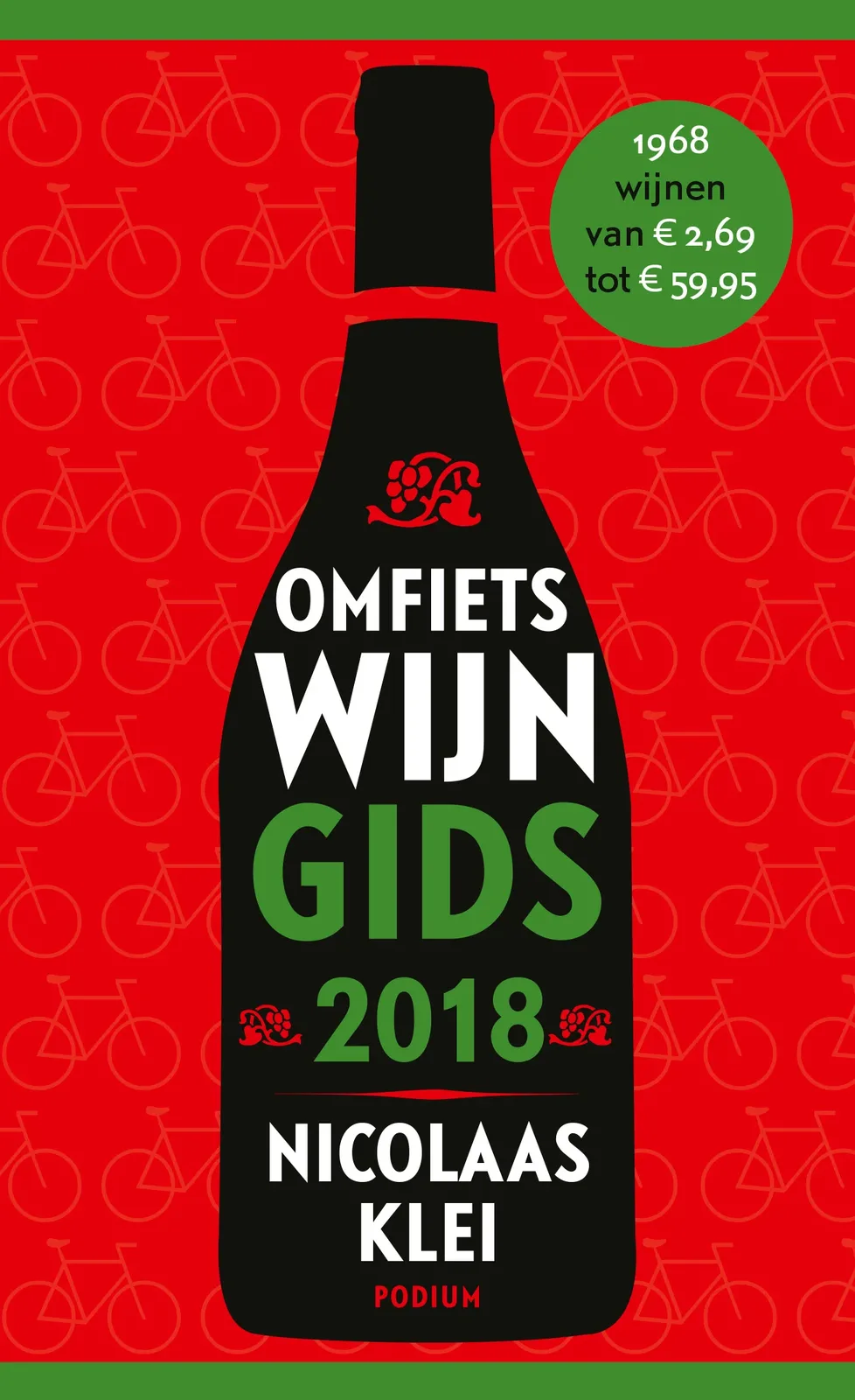 Omfietswijngids 2018 fra Podium – billede af bogen