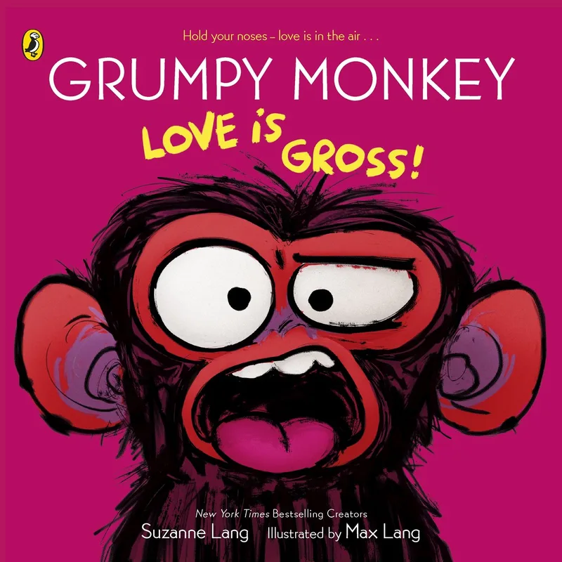 Grumpy Monkey- Grumpy Monkey Love is Gross från Puffin – bokbild