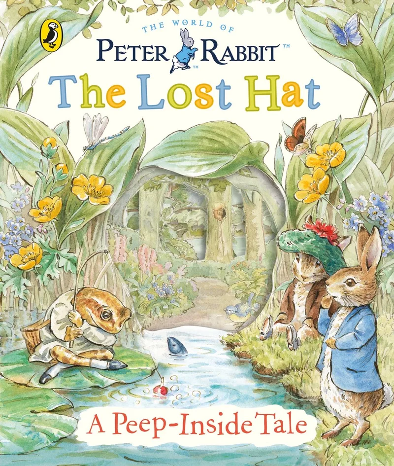 Peter Rabbit Lost Hat Peep-Inside Tale von Puffin – Buchfoto