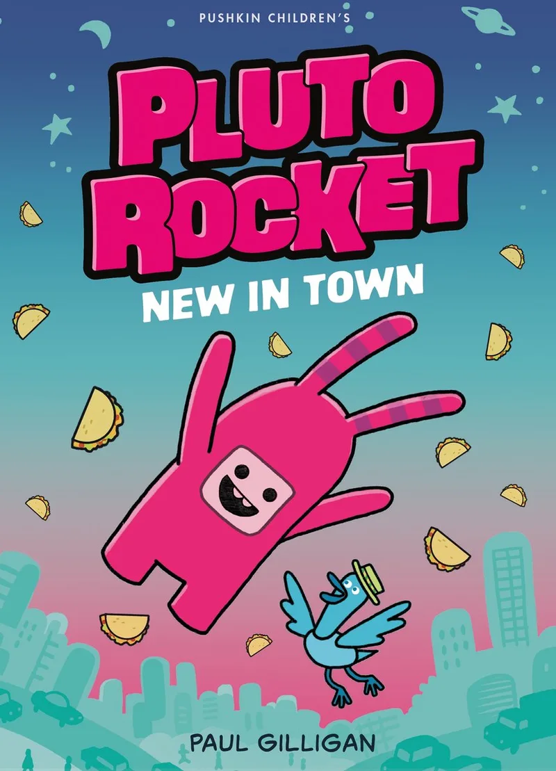 Pluto Rocket- New in Town de Pushkin Press – photo du livre