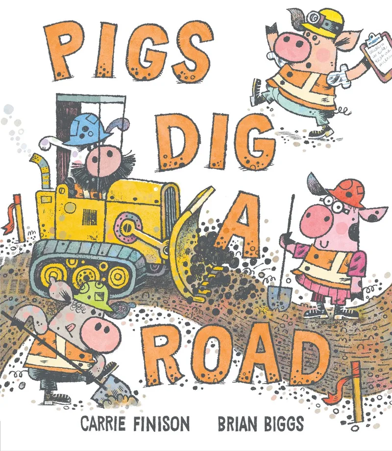 Pigs Dig a Road von Putnam – Buchfoto