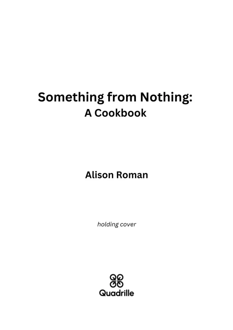 Something from Nothing von Quadrille – Buchfoto