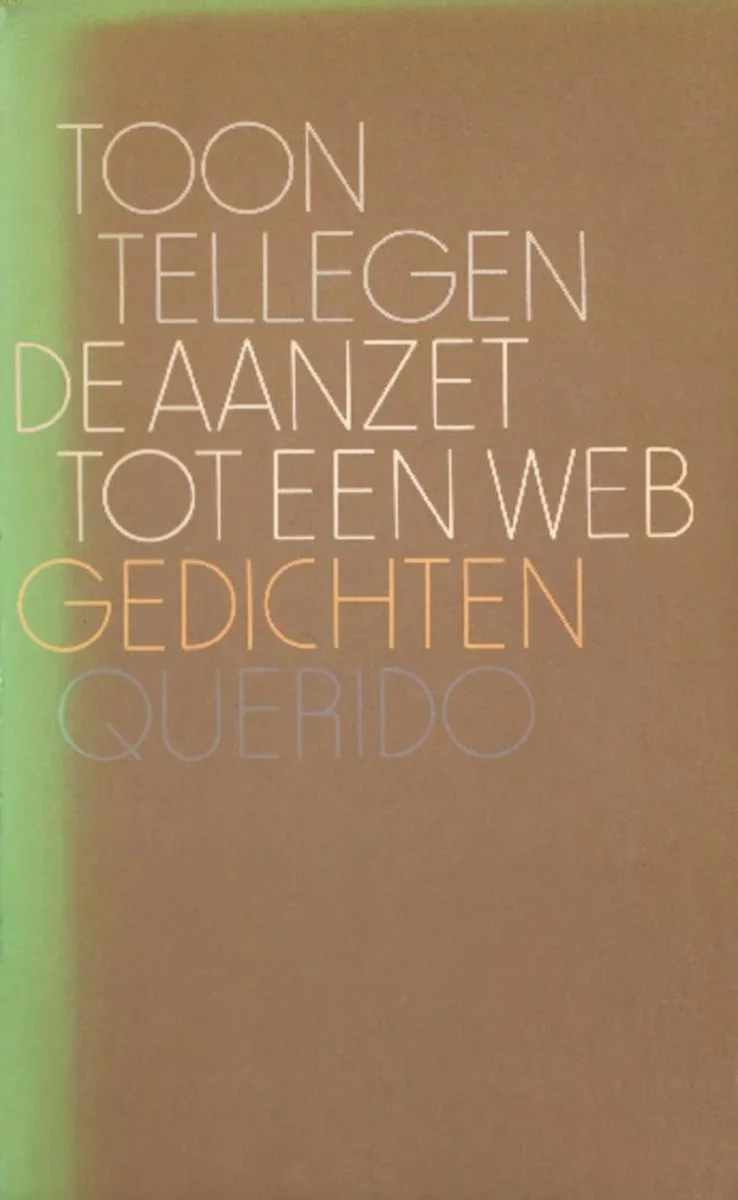 De aanzet tot een web von Querido – Buchfoto