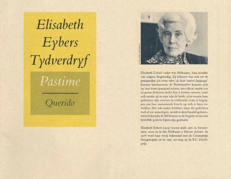 Tydverdryf Pastime von Querido – Buchfoto