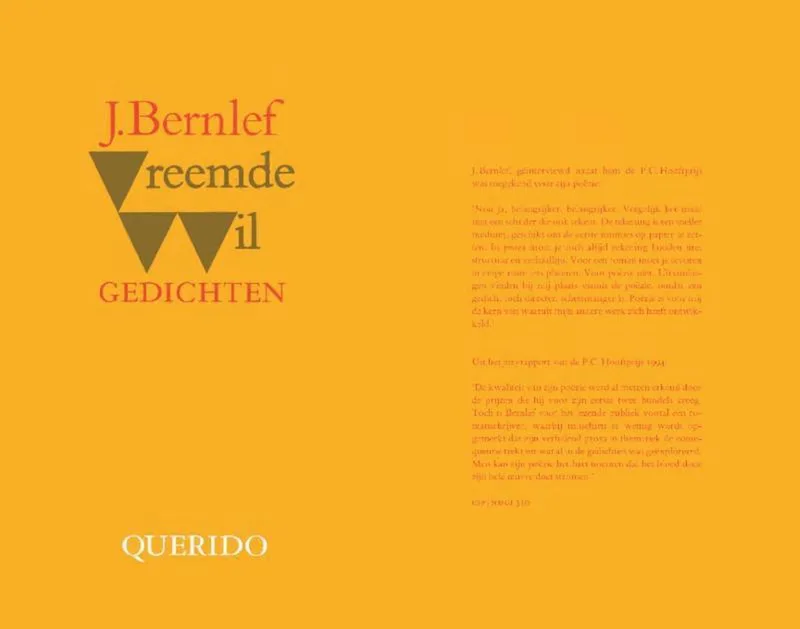Vreemde wil by Querido – book photo