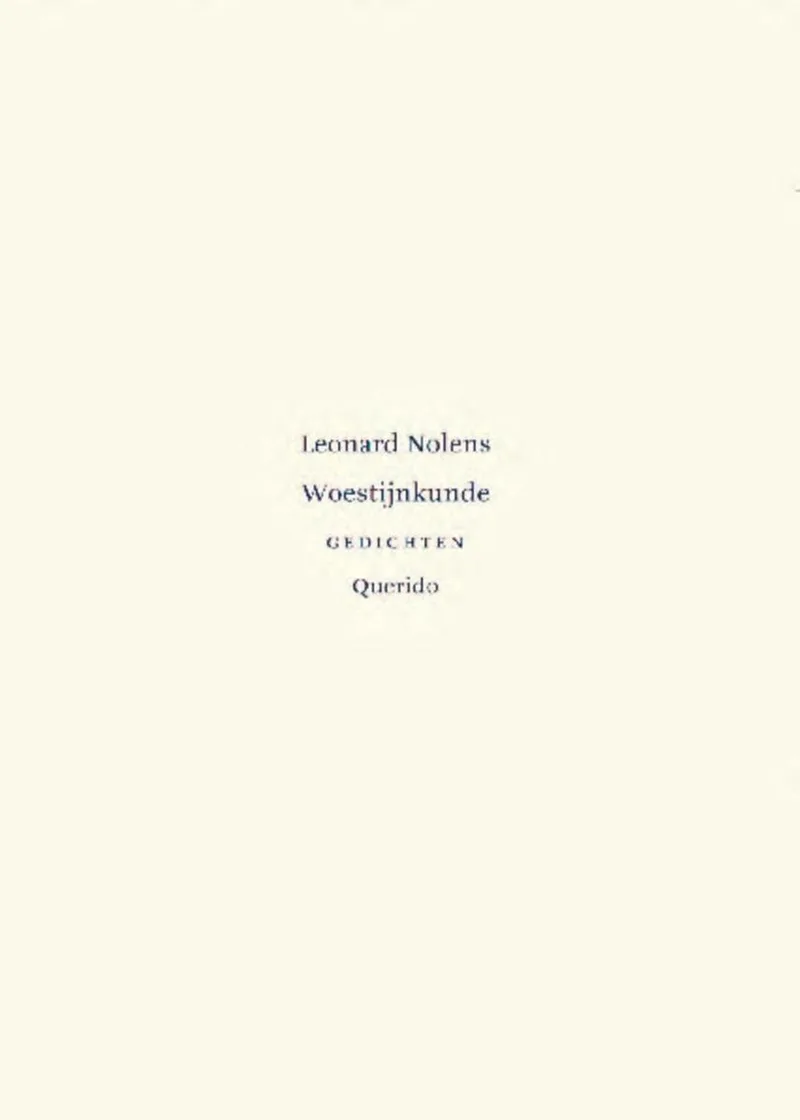 Woestijnkunde von Querido – Buchfoto