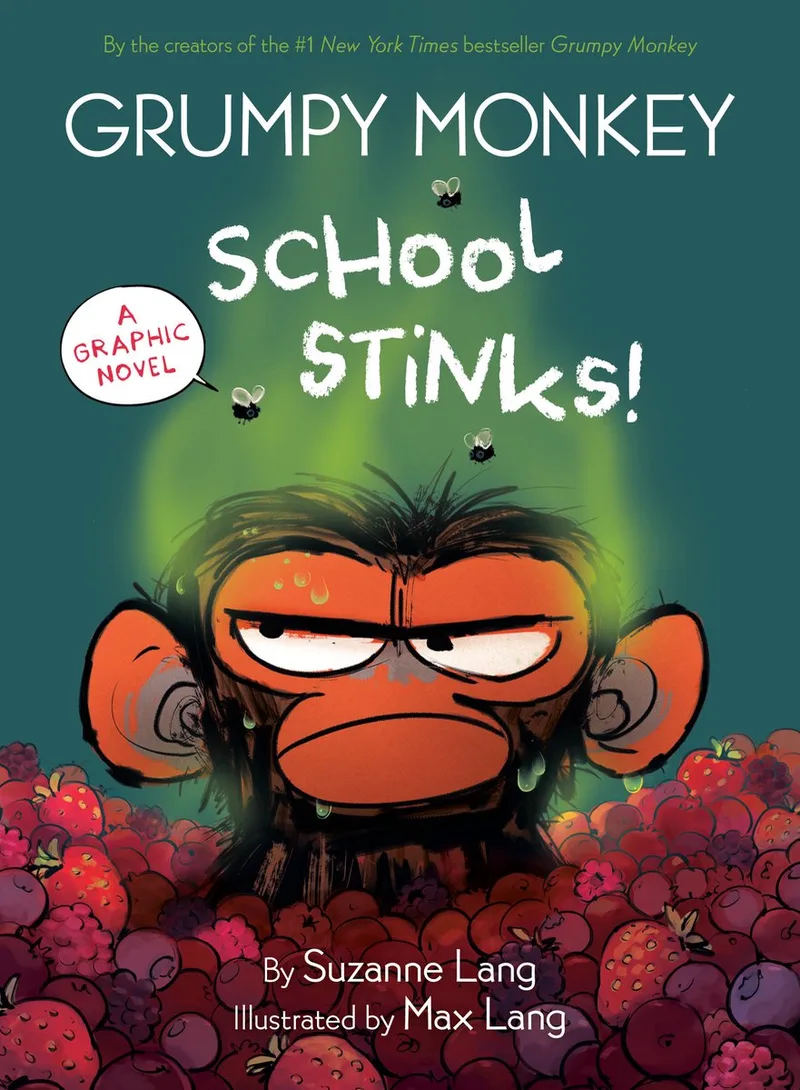 Grumpy Monkey Graphic Novels- Grumpy Monkey School Stinks! fra Random House – billede af bogen