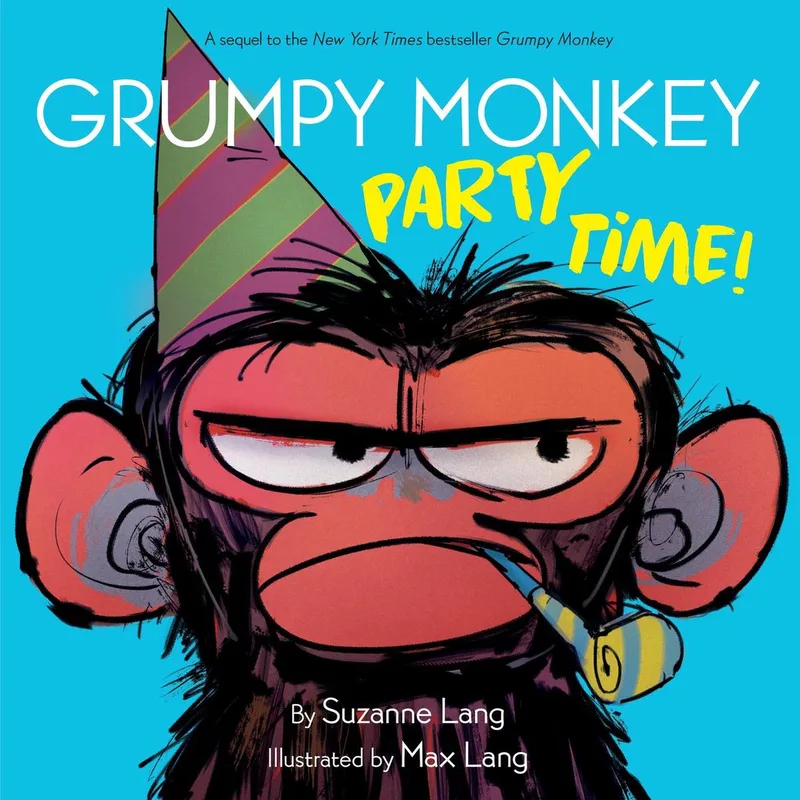 Grumpy Monkey - Grumpy Monkey Party Time! fra Random House – billede af bogen