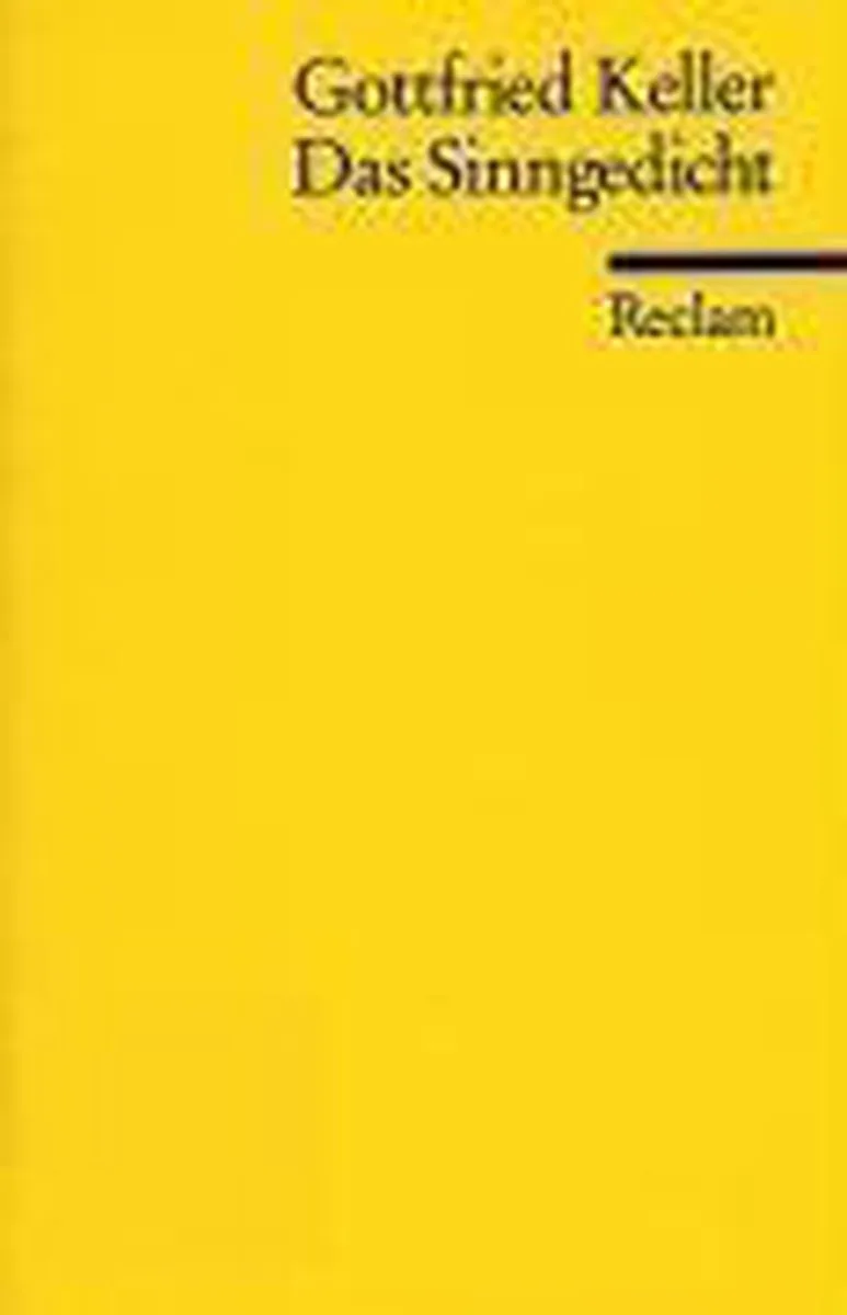 Das Sinngedicht fra Reclam – billede af bogen