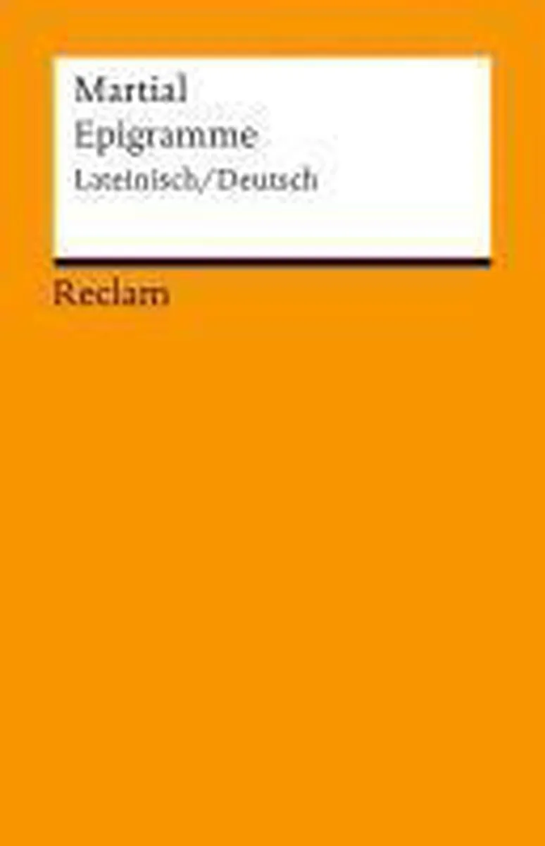 Epigramme von Reclam – Buchfoto