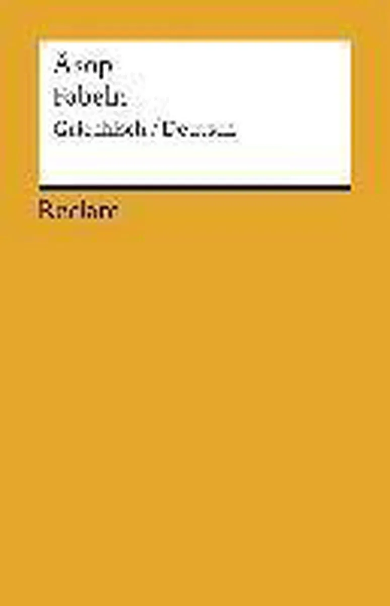 Fabeln de Reclam – photo du livre