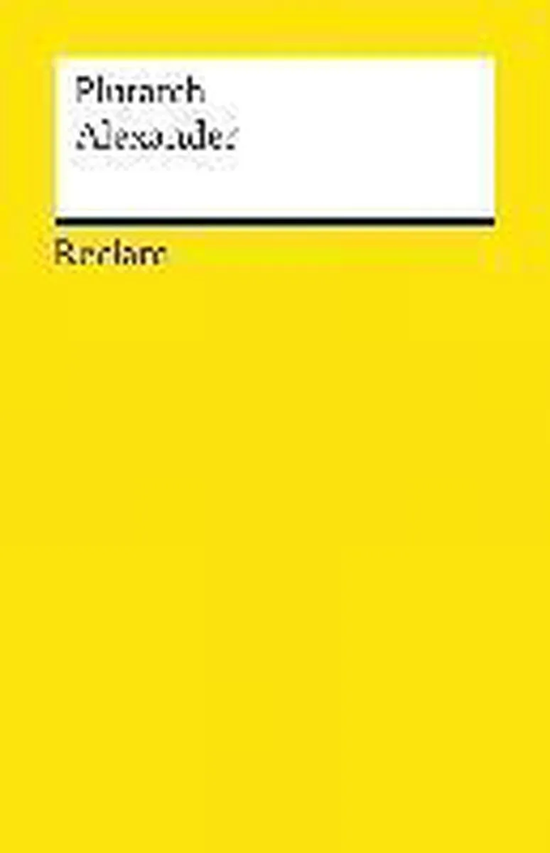 Plutarch Alexander von Reclam – Buchfoto