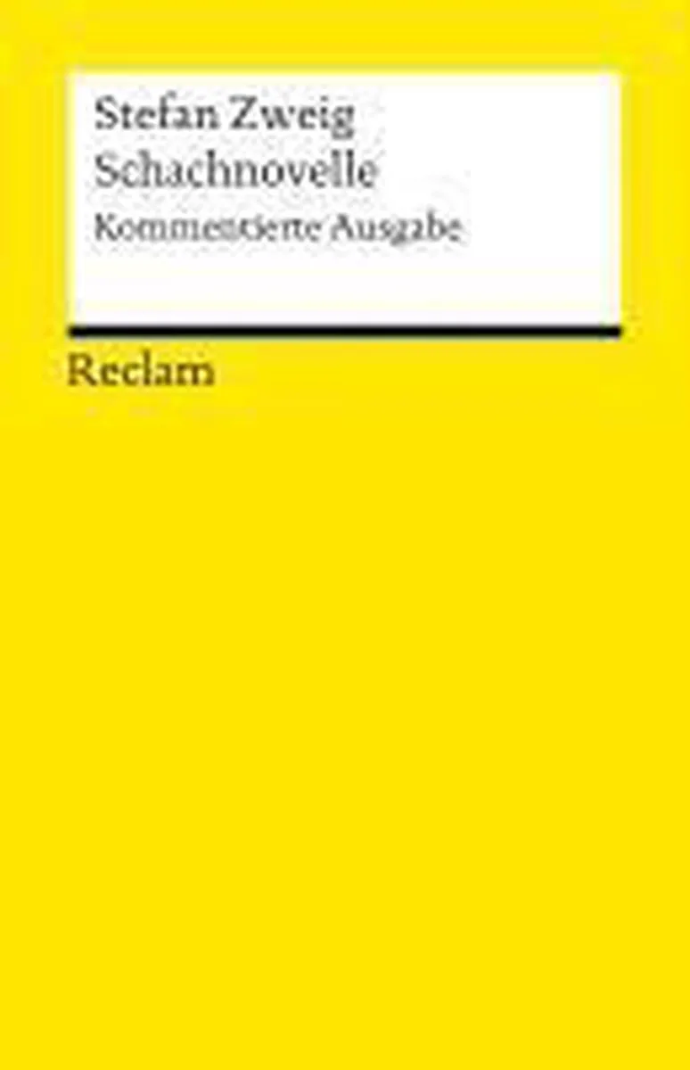 Schachnovelle von Reclam – Buchfoto