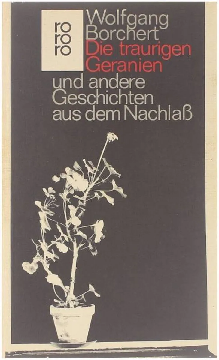 Die traurigen Geranien von Rowohlt – Buchfoto