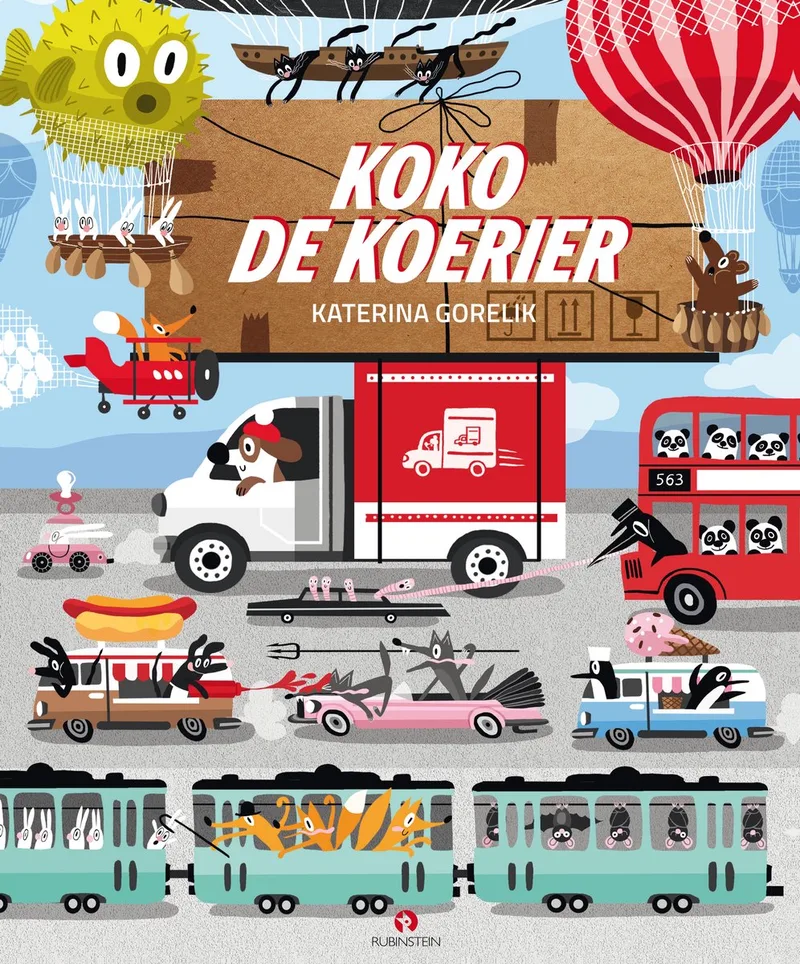 Koko de koerier von Rubinstein – Buchfoto