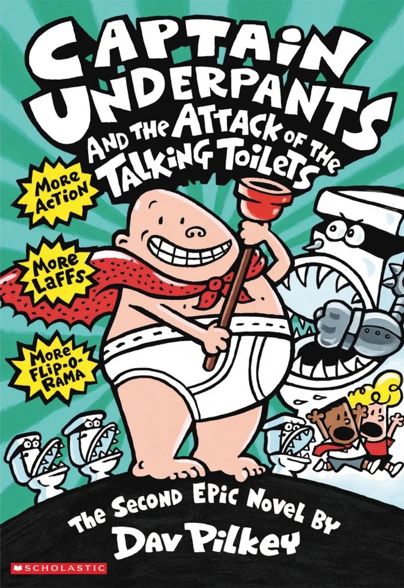 Captain Undepants Attack Talking Toilets von Scholastic – Buchfoto
