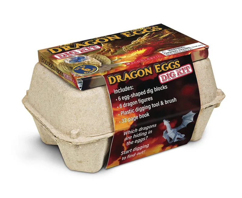 Dragon Eggs Dig Kit van Scholastic – boekfoto