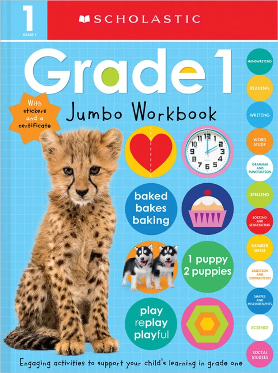 First Grade Jumbo Workbook de Scholastic – photo du livre