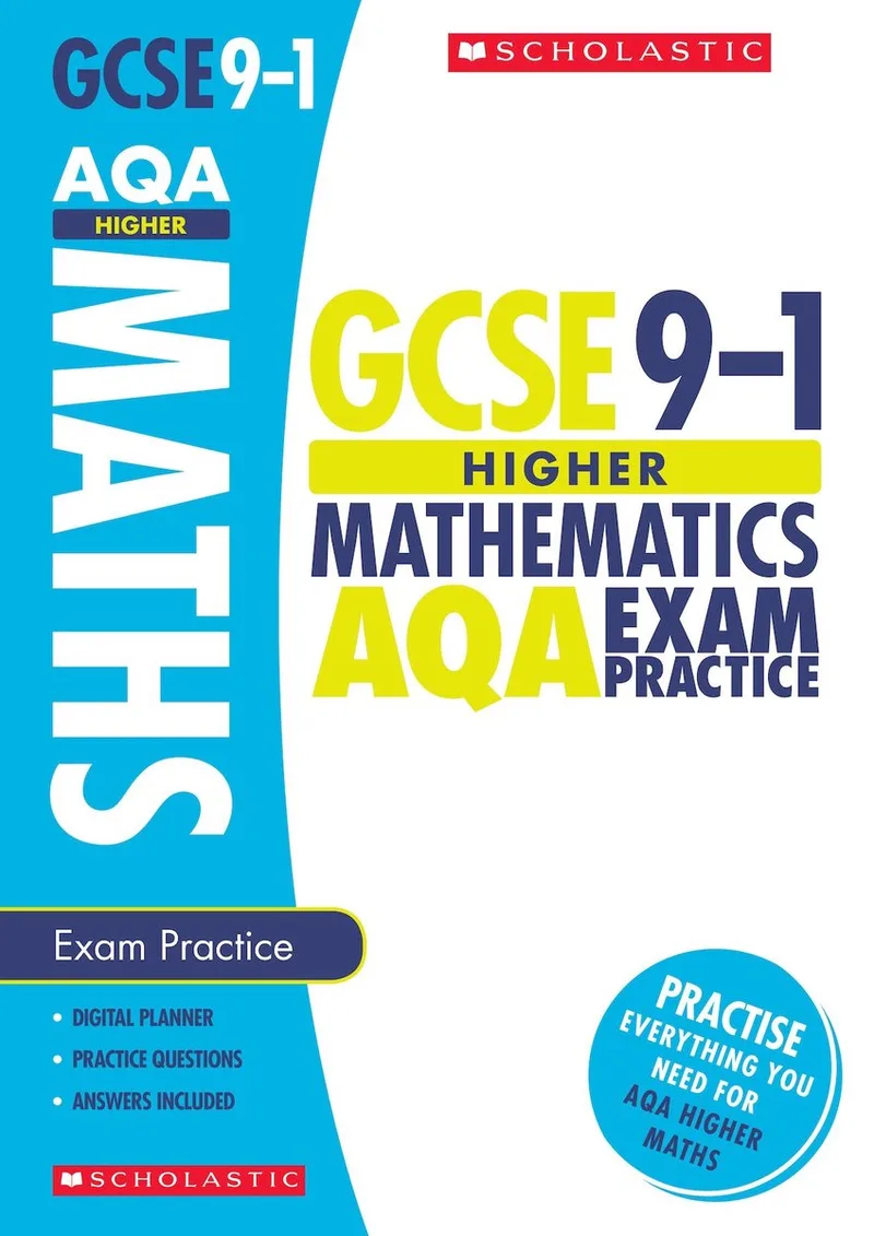 Maths Higher Exam Practice Book for AQA fra Scholastic – billede af bogen
