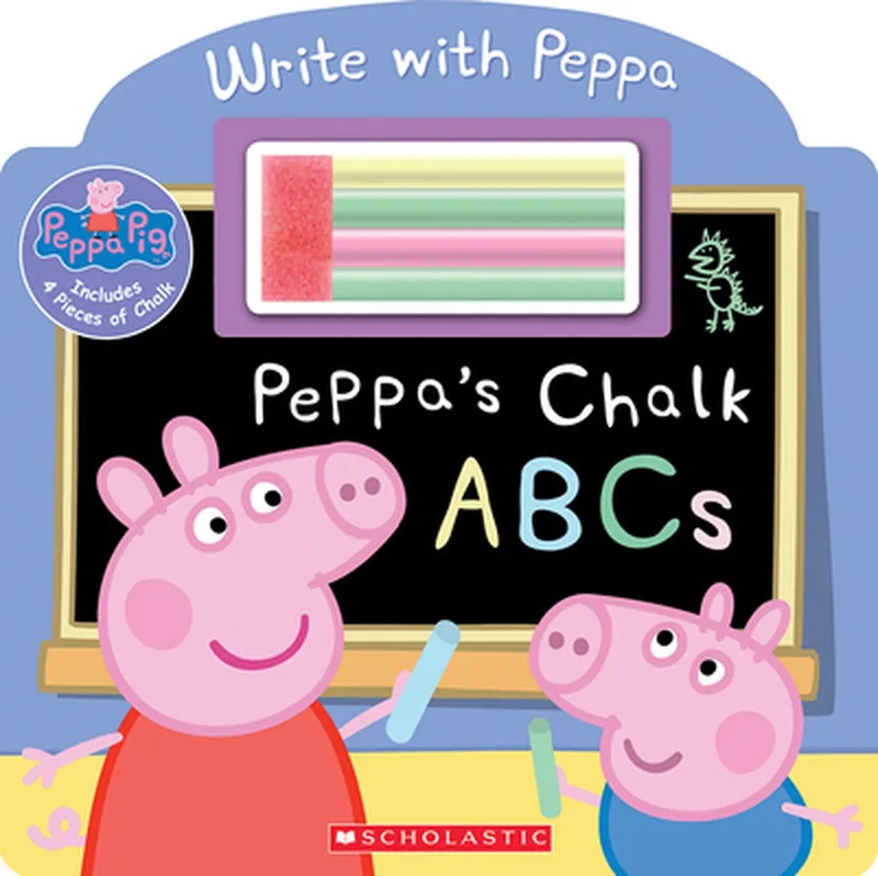 Peppa's Chalk Abcs fra Scholastic – billede af bogen