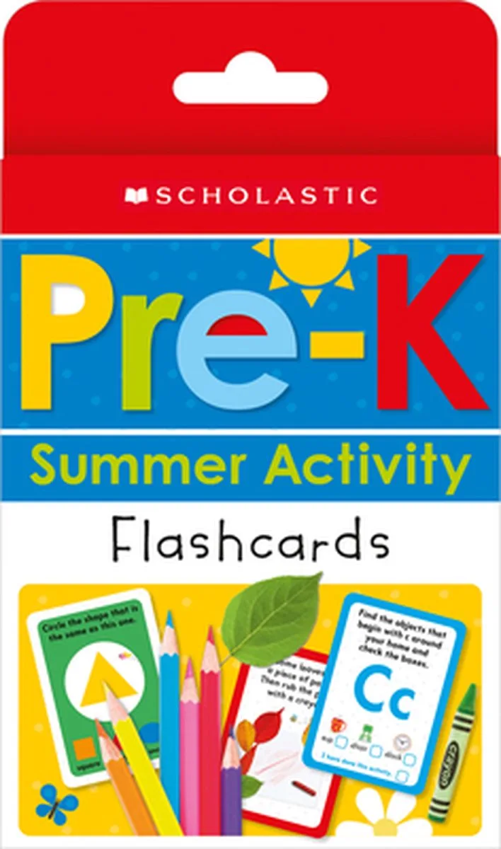 Pre-K Summer Activity Flashcards fra Scholastic – billede af bogen