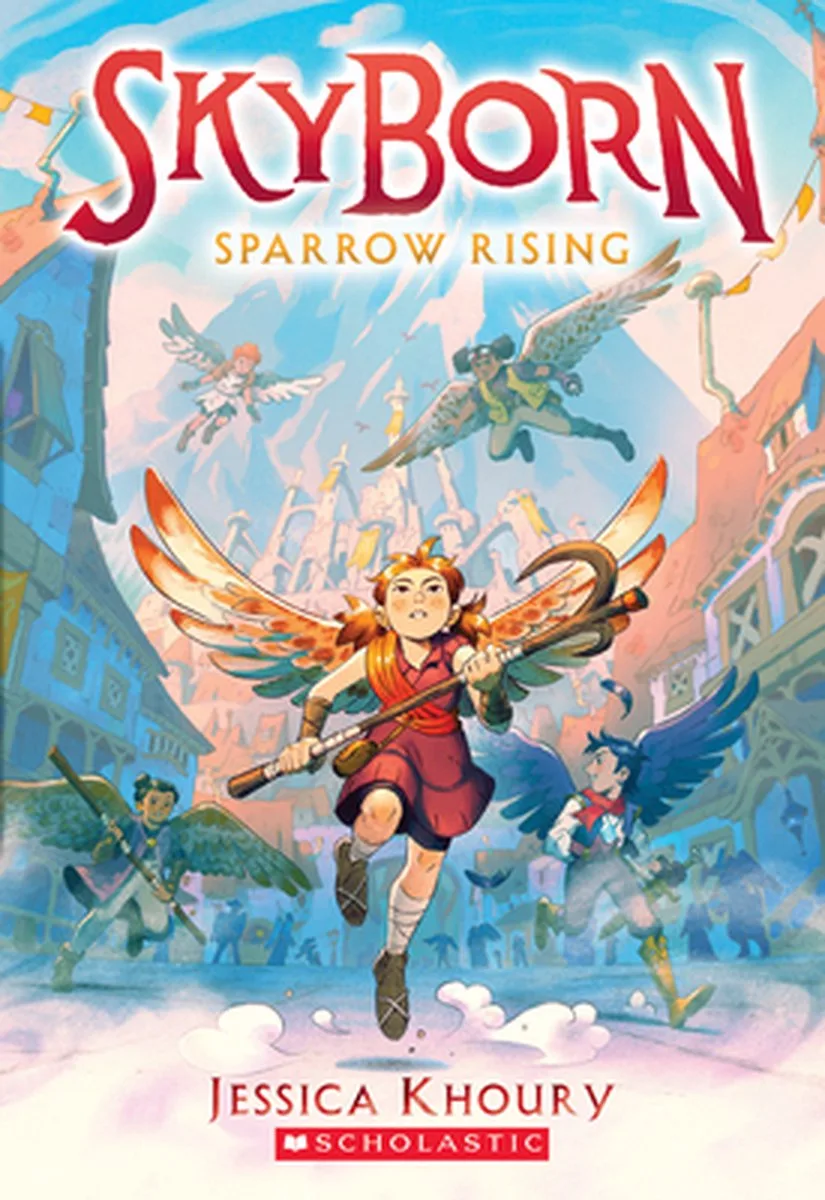 Sparrow Rising (Skyborn #1) von Scholastic – Buchfoto