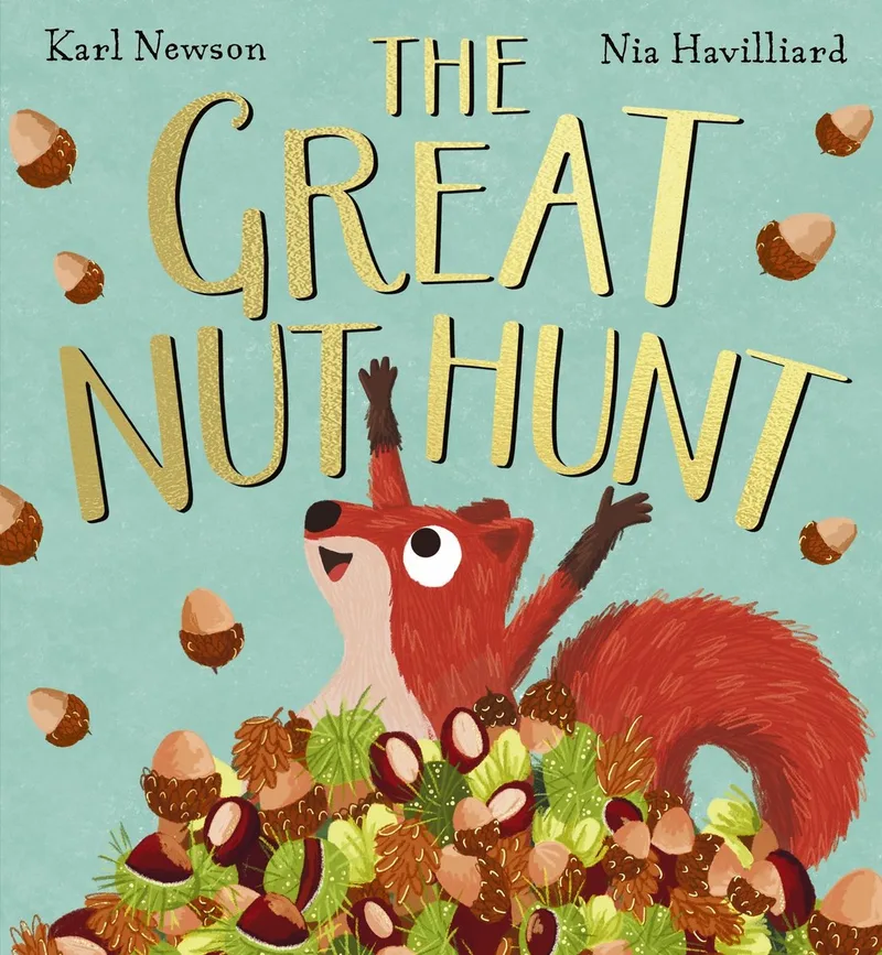 The Great Nut Hunt (HB) fra Scholastic – billede af bogen