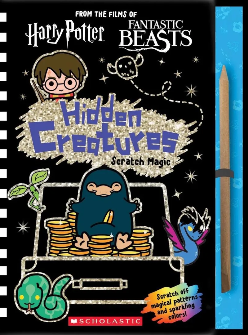 Wizarding World: Hidden Creatures Scratch Magic von Scholastic – Buchfoto